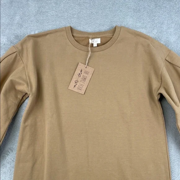 NEW The Simple Folk 2 Organic Cotton Stretch The Oversized Sweater Dress - Picture 2 of 10